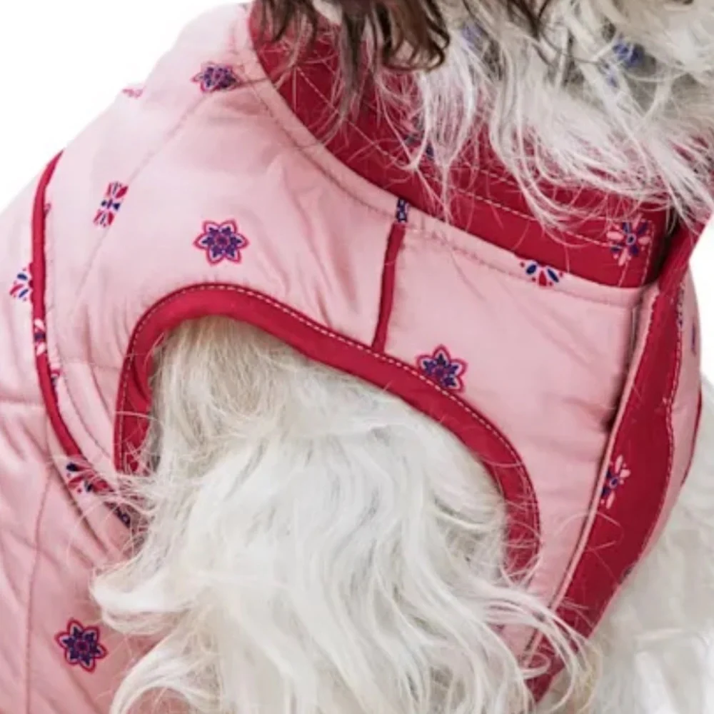 NWT Youly pink dog jacket L